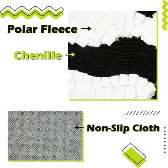 29.52" Square Interactive Dog Sniffing Mat, Enrichment Dog Feeding Mat - Picture 2 of 6